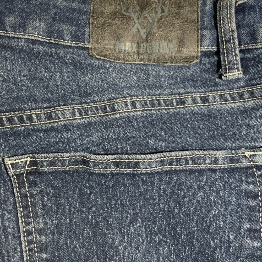 MBX Denim Dark Wash Men’s Jeans 36x32 Stretch Straight - Picture 5 of 8
